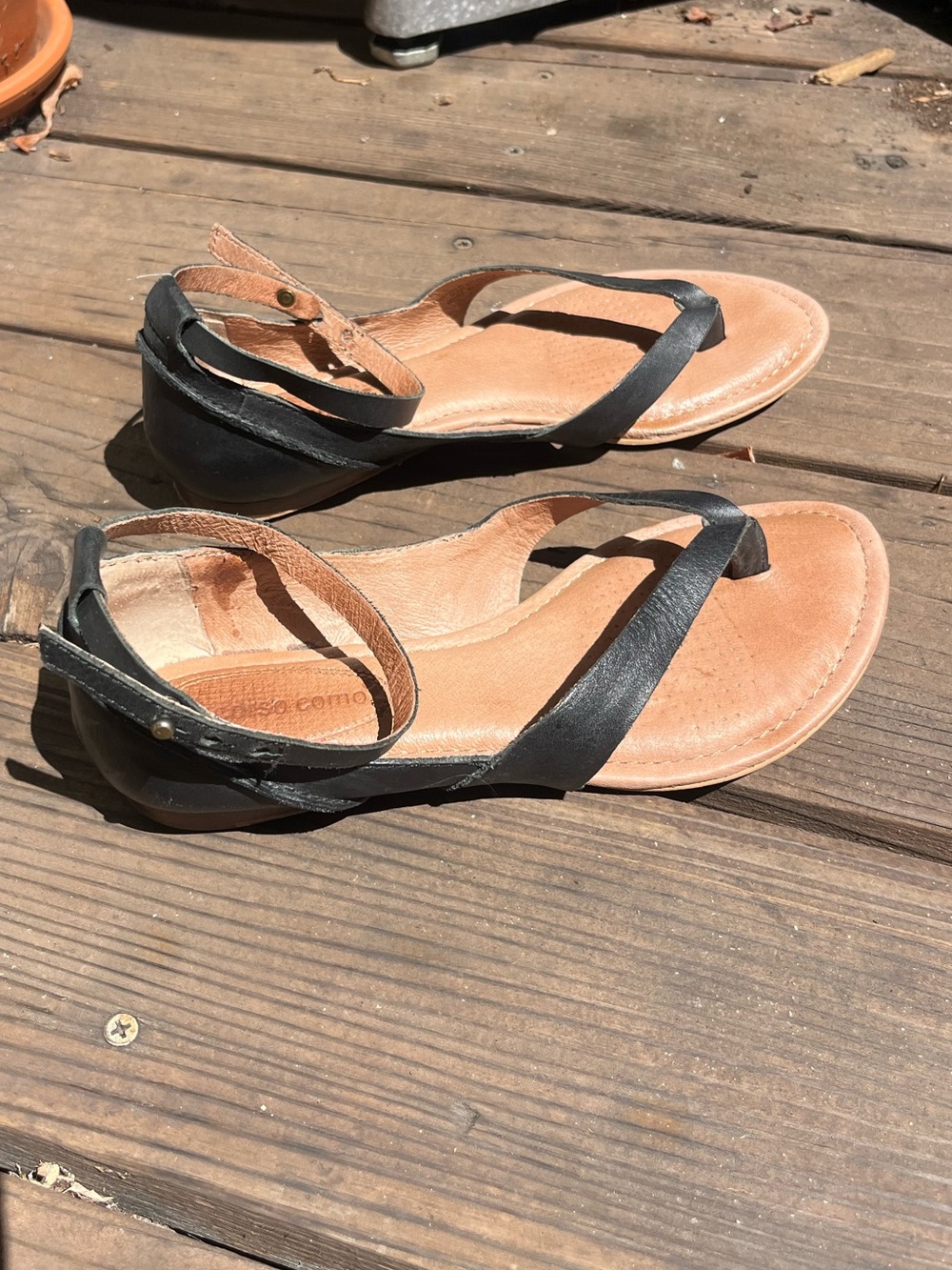 Black Leather Sandals - Corso Como - Picture 6 of 6